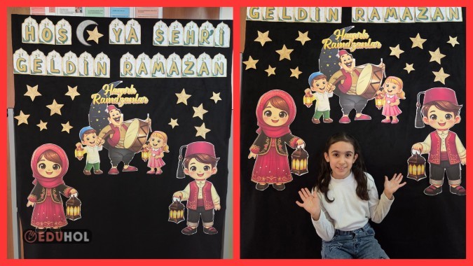 RAMAZAN HOŞGELDİN HATIRA  PANO YAZILAR