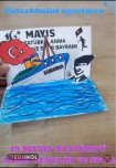 3 BOYUTLU 19 MAYIS ATATÜRK'Ü ANMA GENÇLİK VE SPOR BAYRAMI İÇİN BOYAMA SAYFASI