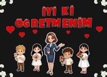 ÖĞRETMENLER GÜNÜ  PAN GÖRSELLERİ KIRMIZI