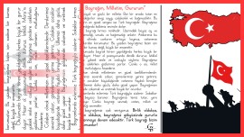 Okulda ilk gün Bayrak Sevgisi Okuma Metni