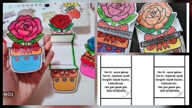 Sevginin dili yok  şiirli  Gül  saksı