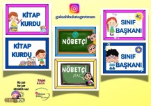 SINIF GÖREVLİ KARTLARI