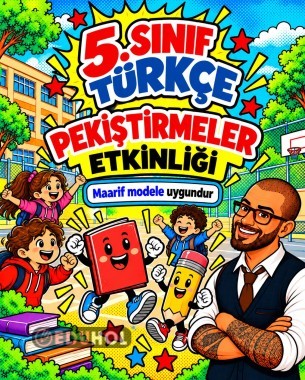 5. Sınıf Türkçe Pekiştirmeler Etkinliği | Konu Anlatımı ve Uygulamalar