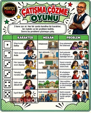 Çatışma Çözme Oyunu | Zarlarla Türkçe ve Drama Etkinliği