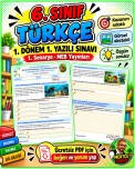 6. Sınıf Türkçe 1. Dönem 1. Yazılı Sınavı | 1. Senaryo | 2026-2027