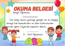 OKUMA BELGESİ