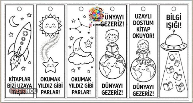 Kitap Ayracı Uzay Çalışması