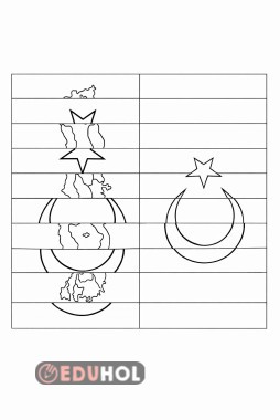 Agamohraf Bayrak Boyama Sayfası