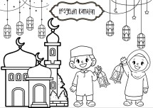 Hoşgeldin Ramazan boyama etkinliği