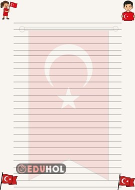 BAYRAK ŞİİRİ GÜZEL YAZI YAZMA ŞABLONU