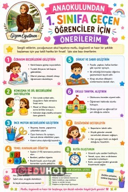 1.sınıfa başlayacaklara önerilerim