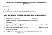 Trafik Güvenliği 2. Dönem 1. Süreç Değerlendirme