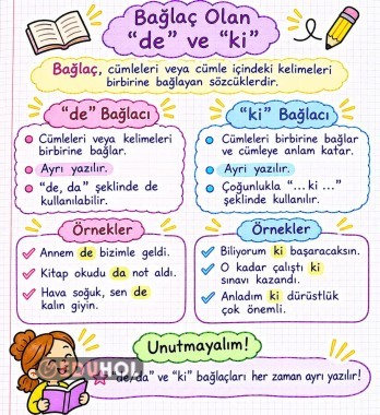 4.sınıf Türkçe Bağlaç Olan