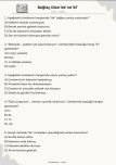4. Sınıf Türkçe Bağlaç Olan de ve ki Test Çalışması
