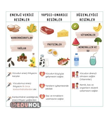 Besinlerimiz deftere yapıştırma etkinliği
