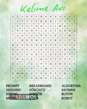ROBOTİK-YAPAY ZEKA KAVRAMLARI BULMACA