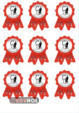 Cumhuriyet Bayramı Yaka Kartı