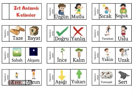 Zıt Anlamlı Kelimeler Sözlüğü 2
