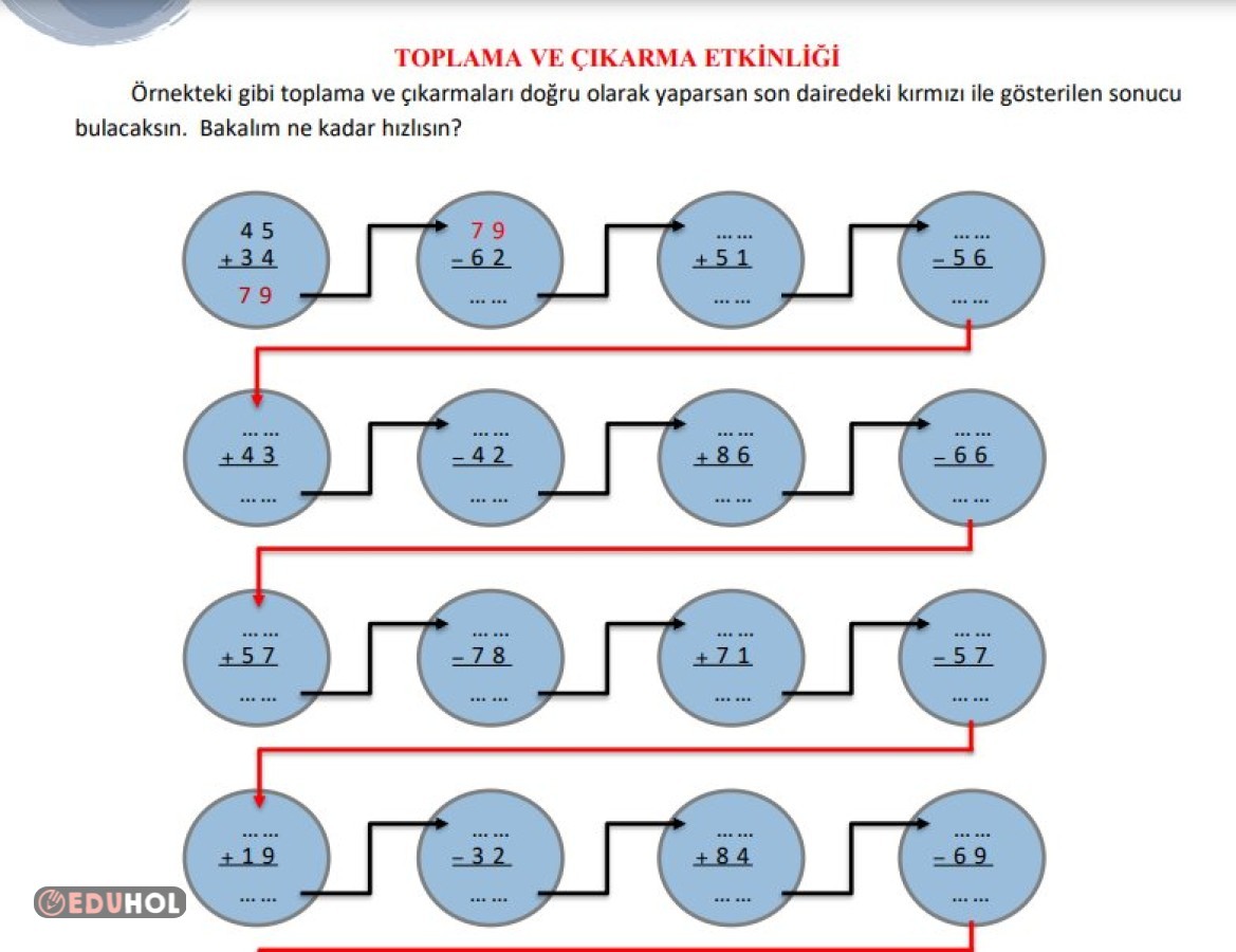 Toplama Ve Çıkarma Etkinliği... | Eduhol - Ders Videoları İzle Online ...