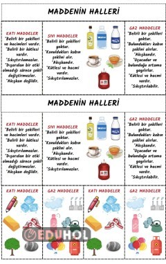 MADDENİN HALLERİ ETKİNLİK