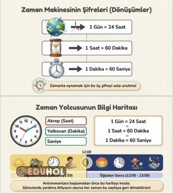 SAATLER KONU ANLATIMI ALIŞTIRMA VE TESTLER