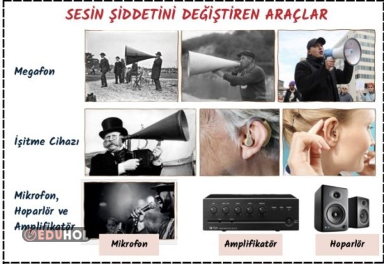 SESİN ŞİDDETİNİ DEĞİŞTİREN ARAÇLAR DEFTER ETKİNLİĞİ