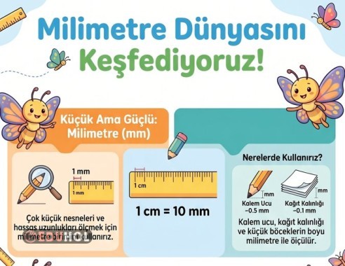 Standart ölçü birimleri infografik