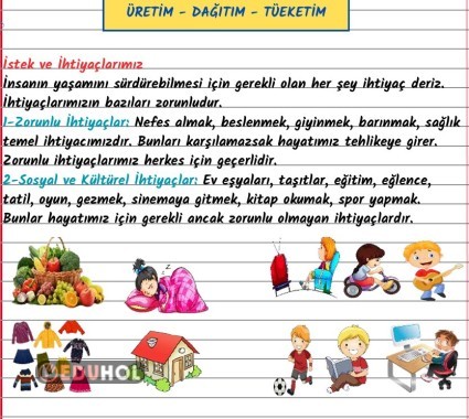 ÜRETİM DAĞITIM TÜKETİM DEFTER NOTU