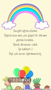 İyi tatiller kartı