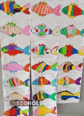 Ressam Bedri Rahmi Eyüboğlu balık çizim etkinliği