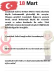 18 Mart Çanakkale Zaferi ve Şehitleri Anma Günü
