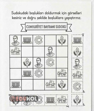 Cumhuriyet Temalı Su Doku
