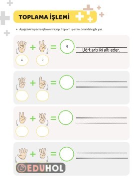 1.Sınıf Toplama İşlemi