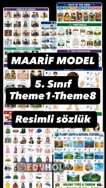 5. Sınıf resimli İngilizce sözlük (maarif)