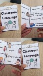 Mini classroom language book