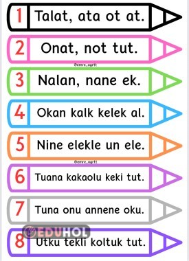 1.SINIF CÜMLE-GÖRSEL EŞLEŞTİRME