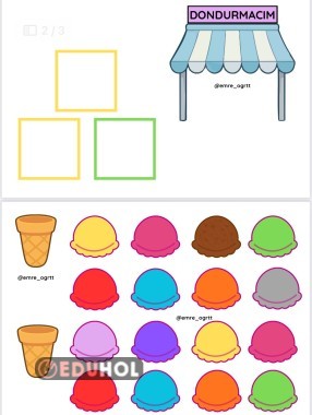 TOPLAMA İŞLEMİ DONDURMA KÜLAH ETKİNLİĞİ