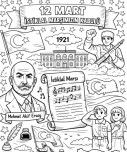12 MART İSTİKLAL MARŞININ KABULÜ BOYAMASI