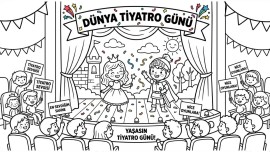 Dünya Tiyatro günü boyaması
