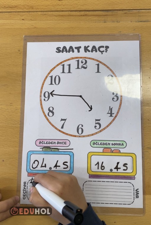 Yaz Sil Saat | Eduhol - Ders Videoları İzle Online Test Çöz Etkinlik İndir