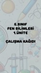 Fen Bilimleri 1.ünite