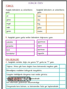 Günlük Ödev