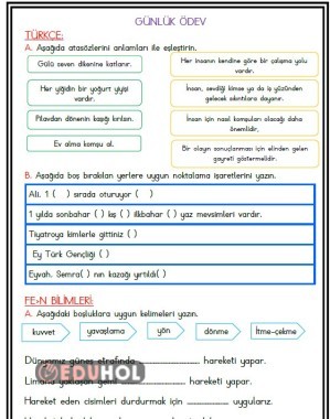 Günlük Ödev