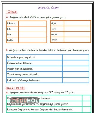 Günlük Ödev