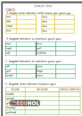 Günlük Ödev