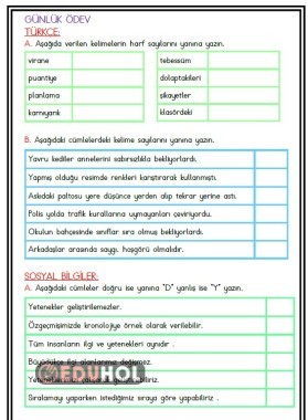 Günlük Ödev