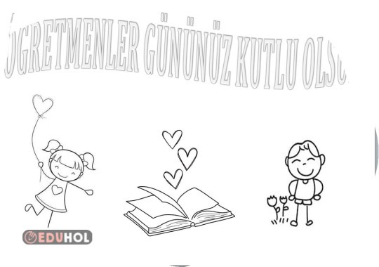 öğretmenler günü boyama etkinlik