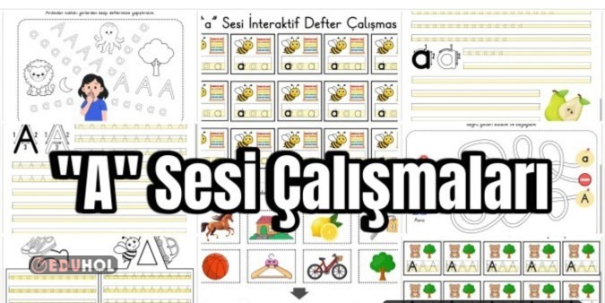 Deftere yapıştırmalık harf şablonları ve etkinlik sayfaları 🌸