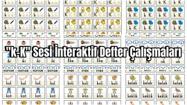 K Sesi İnteraktif Defter Çalışmaları 😍