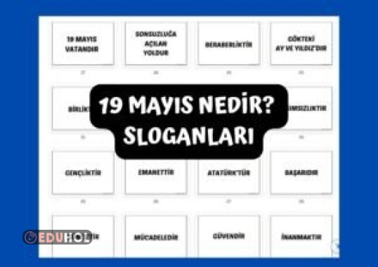 19 Mayıs Nedir? Slogan Çalışmaları